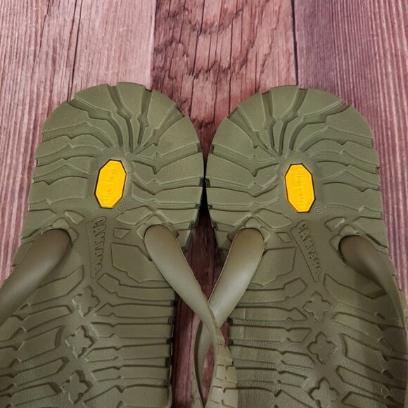 *READ* Rare Vibram Mens 45/46 US 11-12 Tropical Carrarmato Sandal Jungle Green - Picture 10 of 15